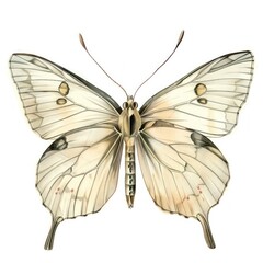 Butterfly collage cutout illustration vintage art.