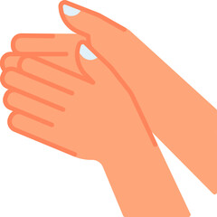 Clab hand gesture vector icon. Hand gesture icon flat style. perfect use for logo, presentation, website, and more. modern icon design color style