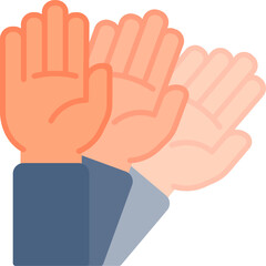Move hand gesture vector icon. Hand gesture icon flat style. perfect use for logo, presentation, website, and more. modern icon design color style