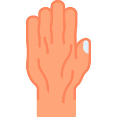 Old people hand vector icon. Hand gesture icon flat style. perfect use for logo, presentation, website, and more. modern icon design color style