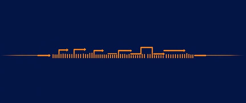 Flat line web icon depicting a simple horizontal data structure, line art, flat