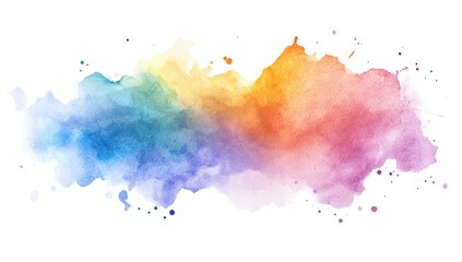 Abstract watercolor splatter