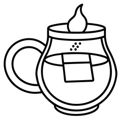 Obraz premium Earl Grey line art vector