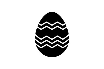 easter egg on white background