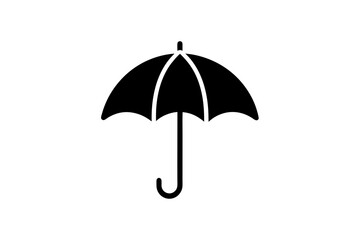 red umbrella isolated on white