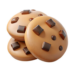 freshly baked chocolate chip cookies