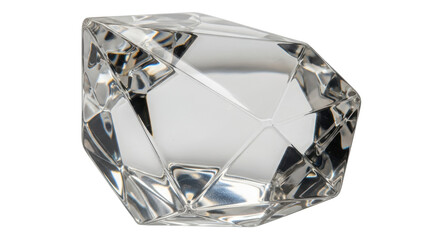Isolated Clear Diamond Jewel