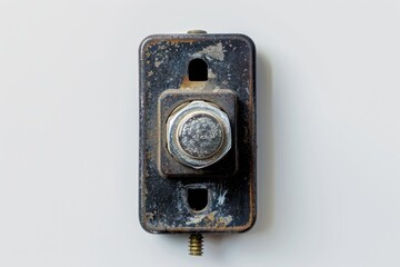 flawless image of Toggle switch for electric circuit, isolated on white