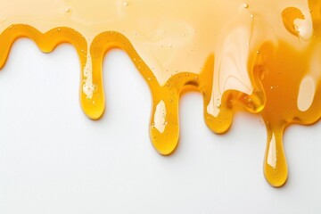 Golden honey dripping texture