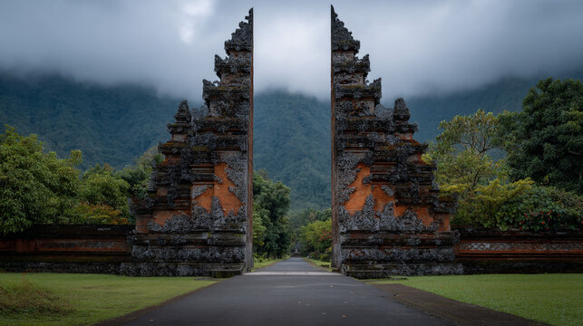 Bali style gates.