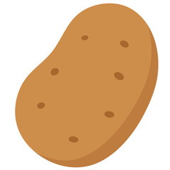 vector illustration of a potato