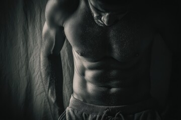 Image of a man experiencing stomach discomfort