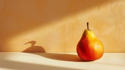 Glowing Pear in Warm Light