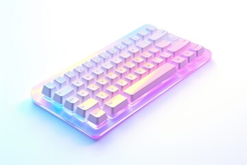 Keyboard computer white background electronics.