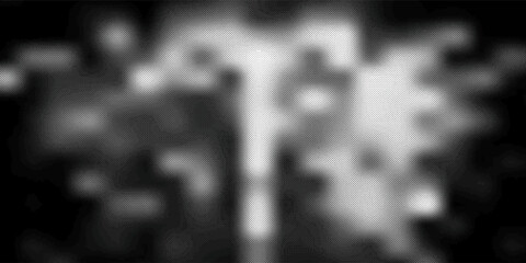 Charcoal splashes, black dotwork grain texture, abstract stipple sand effect, gradient from dots isolated on white background. Vector illustration.