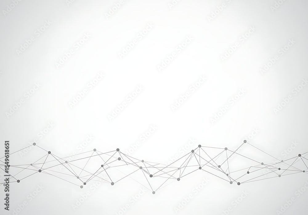 Poster abstract network connection on white background