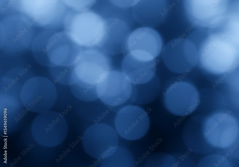 Aufkleber abstract blue bokeh lights create a blurred background effect