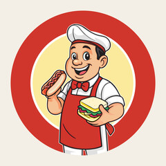 Hotdog and sandwich seller