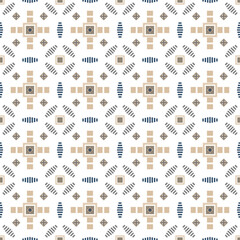 Native ethnic geometric pattern on a light gray background. Native fabric, tiles, rugs, shirts, wallpaper, wall