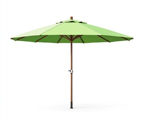 Fototapeta premium Light green garden umbrella, full view
