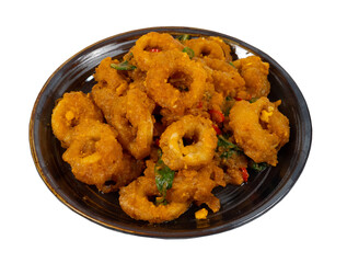 Thai Salted Egg Yolk Squid Stir-Fry