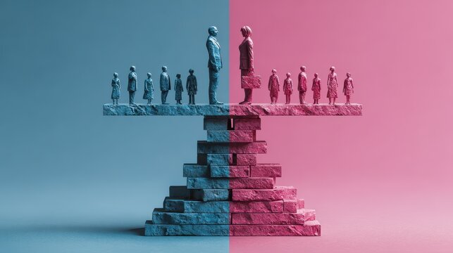 Gender balance achieved through representation goals promoting equal leadership visibility
