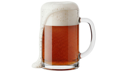 Isolated Beer Mug with Foam