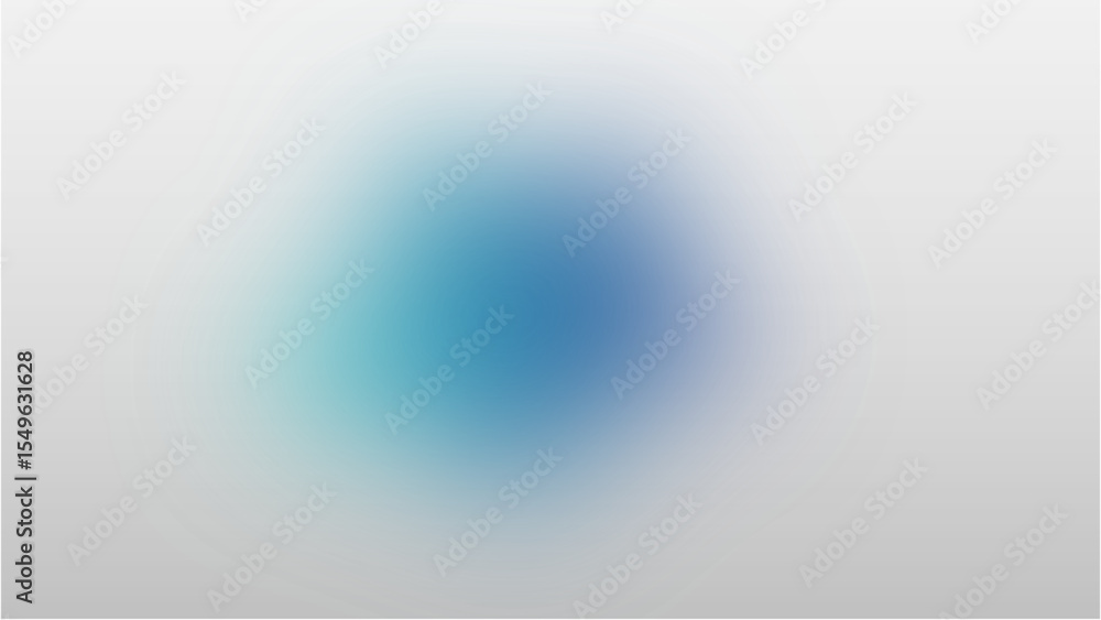 Poster soft blue and teal gradient blur with transparent background, ideal for creating a calming atmospher