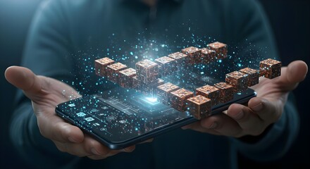 Blockchain, Technology, Smartphone, Blockchain Technology on Smartphone