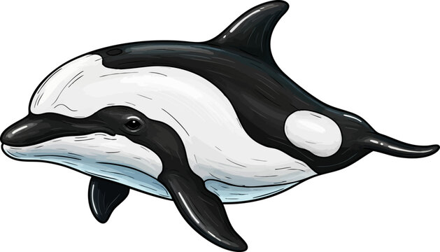 A Commerson's Dolphin