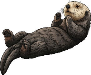 Otter Stretching