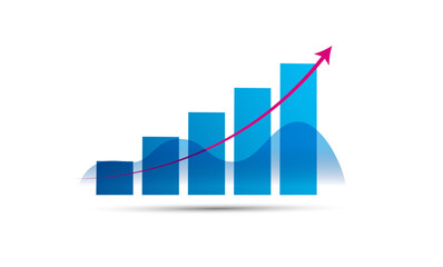 crescita, successo, grafico freccia, economia, istogrammi, statistiche	
