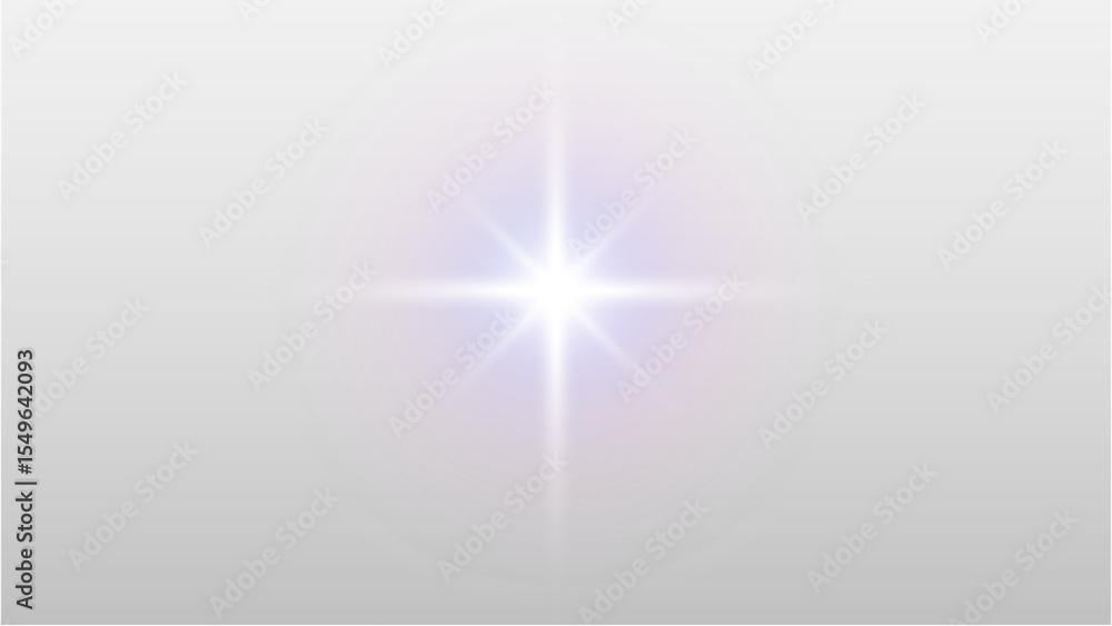 Poster soft violet and white light glow with a subtle star effect, offering a delicate and ethereal touch f