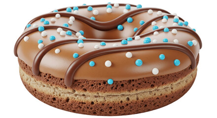 Isolated Delicious Donut with Sprinkles