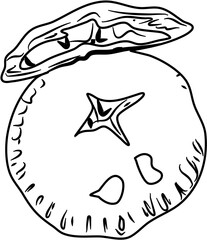 Apple pie coloring page