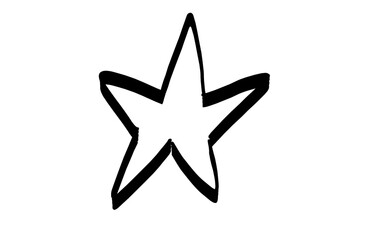 Star doodle sketch illustration