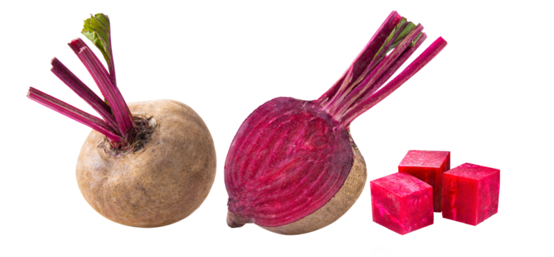 beetroot  isolated on transparent png (Image from camera)