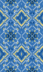 Creative Pixel Art Fabric Design with Abstract Layers and Seamless Geometry for High Quality Print on Demand Products Including Fashion DIY and Decor