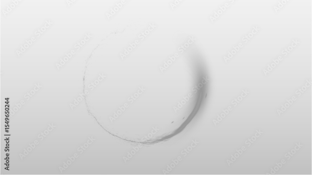 Poster clean white circular imprint or subtle depression with a soft shadow, ideal for minimalist designs, 