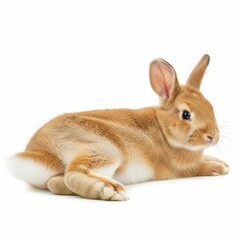 Obraz premium Authentic Bunny Cuteness, Relaxed Pose, Ideal for Lifestyle Brands