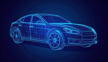 Abstract Futuristic Car Design