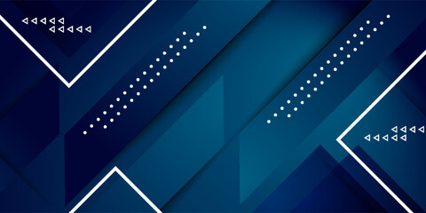 Obraz premium Blue abstract background with square shapes. Geometric design elements.