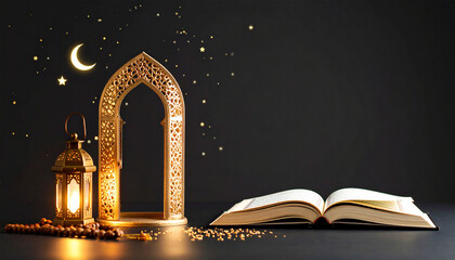 Naklejka premium Islamic background for the concept of ramada, muharram, eid al-fitr