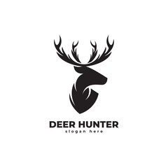 Stag Logo, Simple Vector Stag, Perfect for Your Hunting Logo, Stag Logo