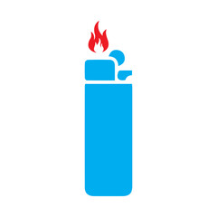 cigarette lighter colored icon