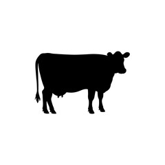Cow black silhouette icon