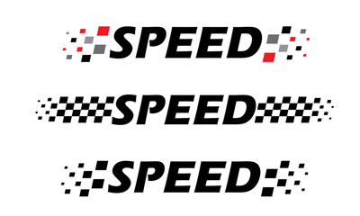Racing flag vector icon on white background. Checkered flag. start and finish crossed flag. Racing flag.	