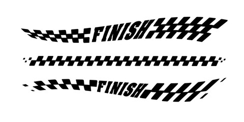 Racing flag vector icon on white background. Checkered flag. start and finish crossed flag. Racing flag.	