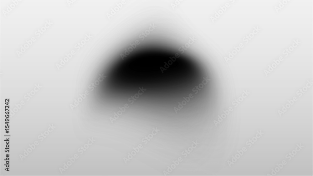 Fototapete dark soft blurred blob shadow with a transparent background, ideal for abstract overlays, eerie effe