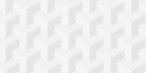 Minimal cubes geometric tile and mosaic wall grid retro digital technology wallpaper background. white block cube structure square triangle texture vintage design.	